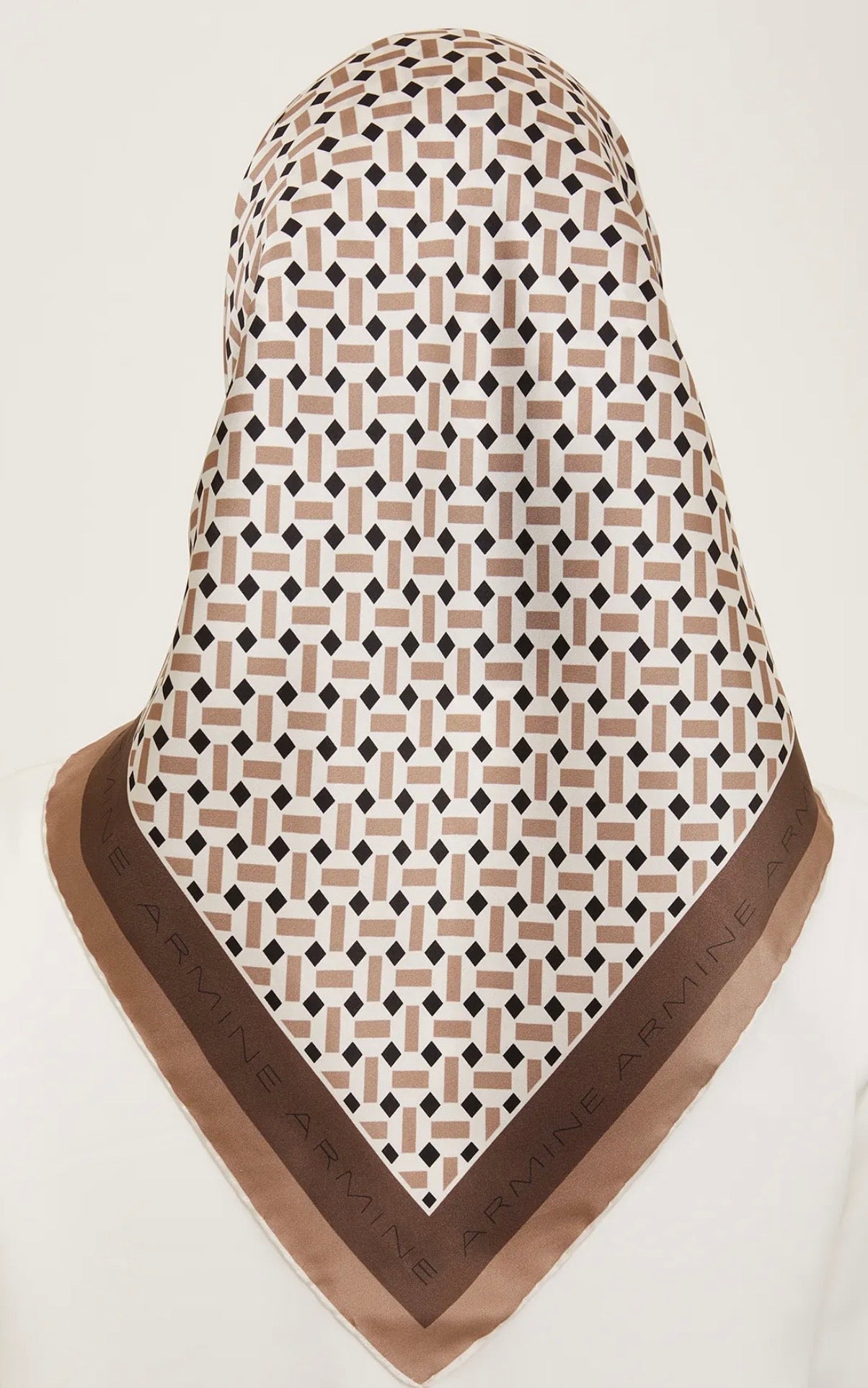 Armine 24yaz İpek Eşarp-20 Vizon