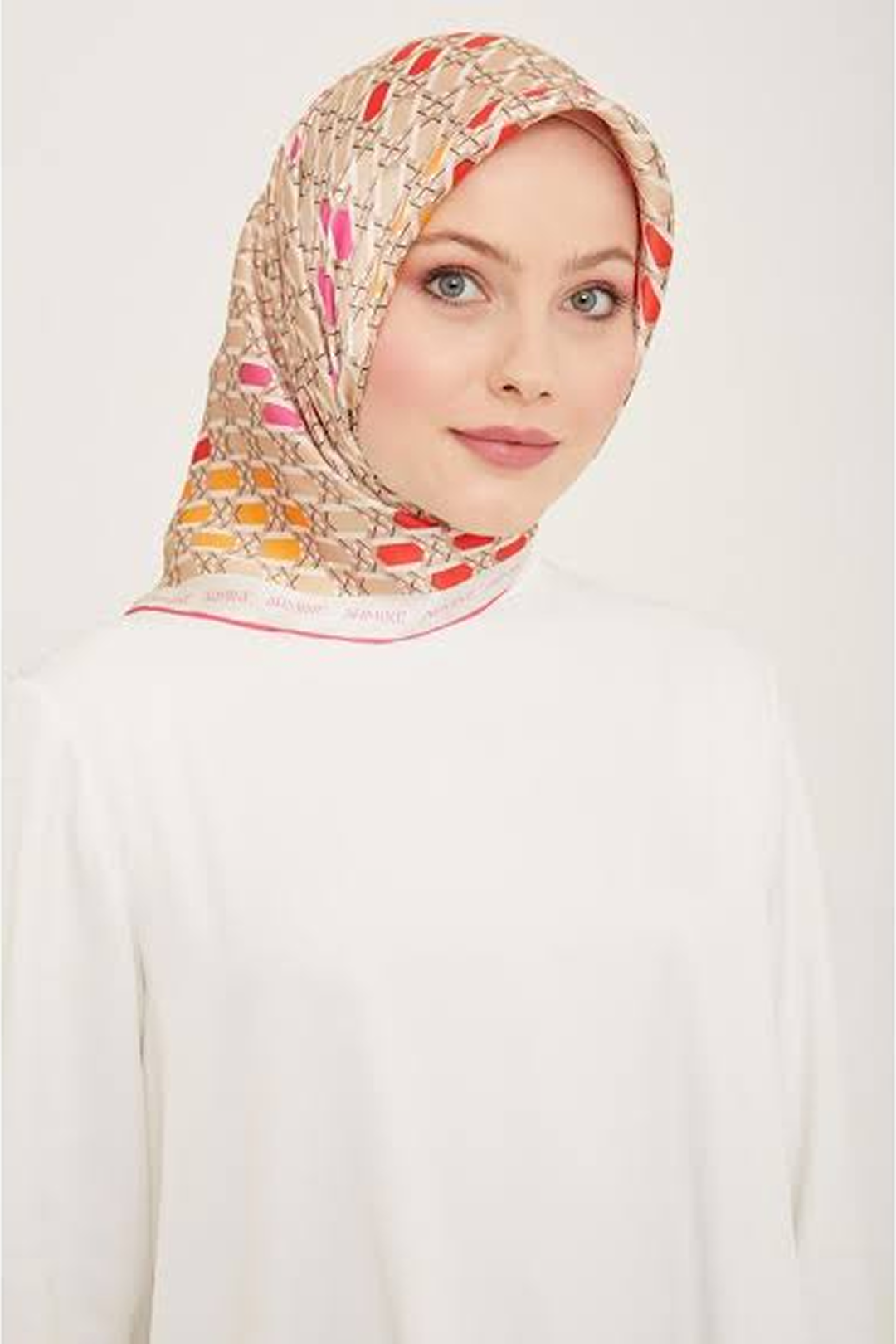 Armine 24yaz İpek Eşarp-21 Fuşya