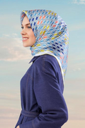 Armine 24yaz İpek Eşarp-21 Yağ Yeşili