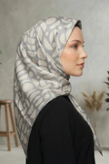 Armine 24summer Silk Scarf-23 Grey