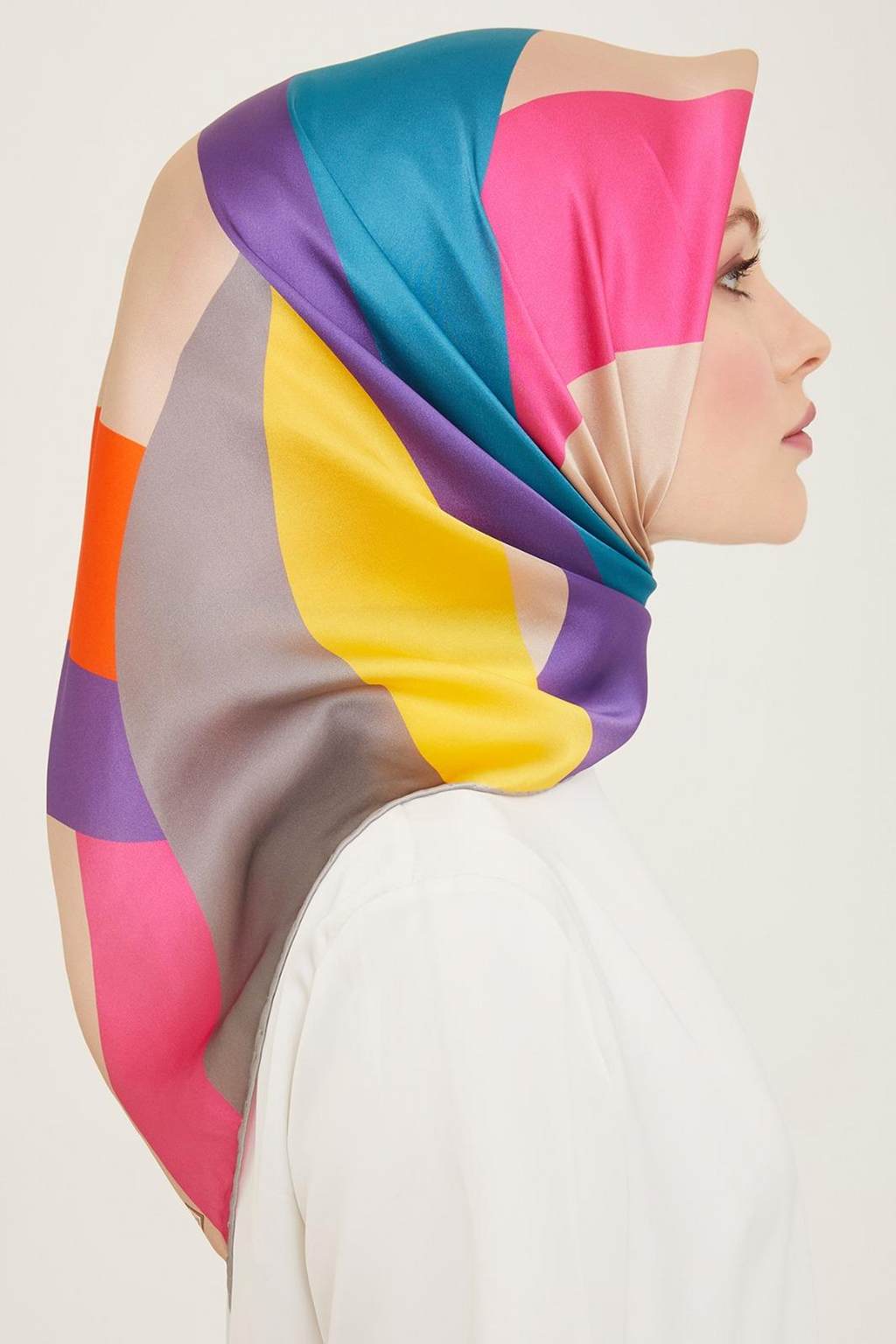 Armine 24 Summer Silk Scarf - 24 Purple