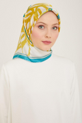 Armine 24yaz İpek Eşarp-25 Sarı