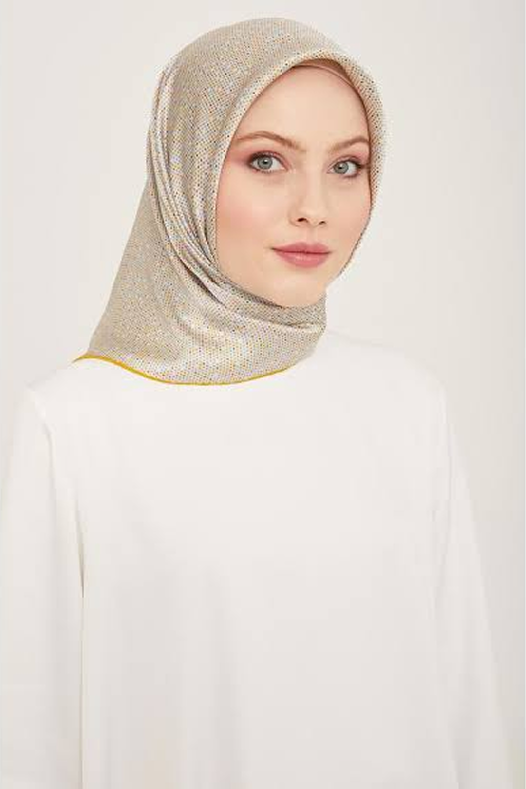 Armine 24summer Silk Scarf-26 Yellow