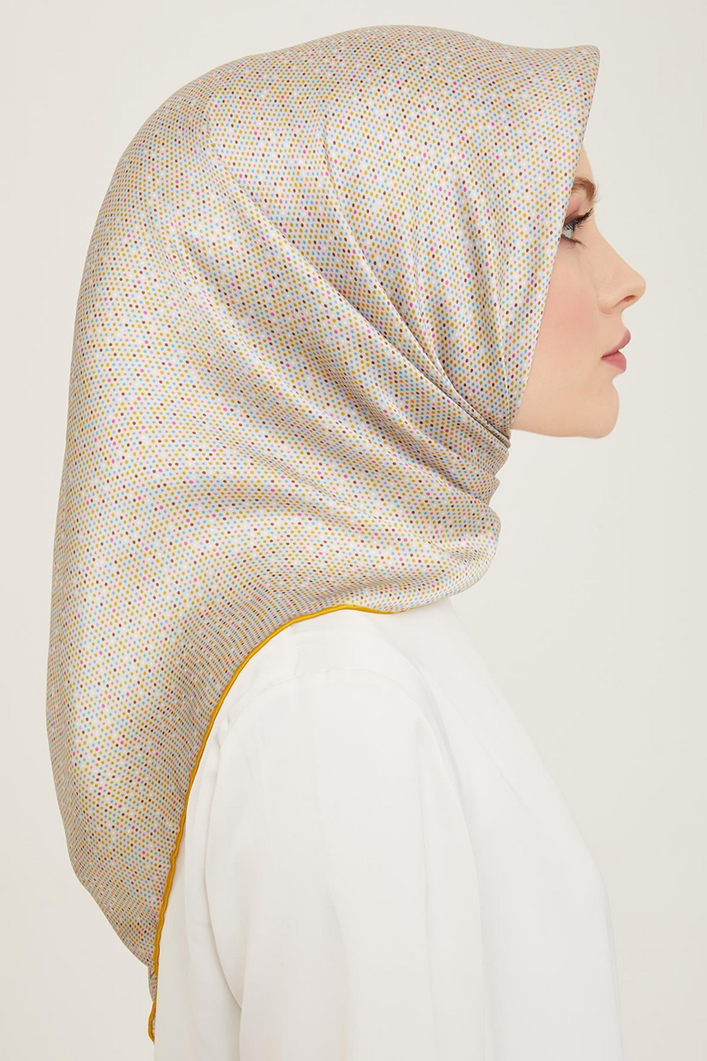 Armine 24summer Silk Scarf-26 Yellow