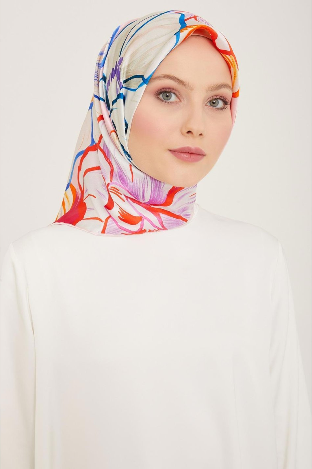 Armine 24yaz İpek Eşarp-27 Fuşya