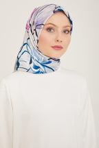 Armine 24yaz İpek Eşarp-27 Gri