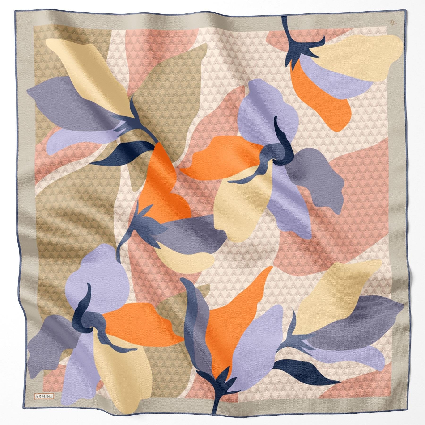 Armine 24yaz İpek Eşarp-28 Mor