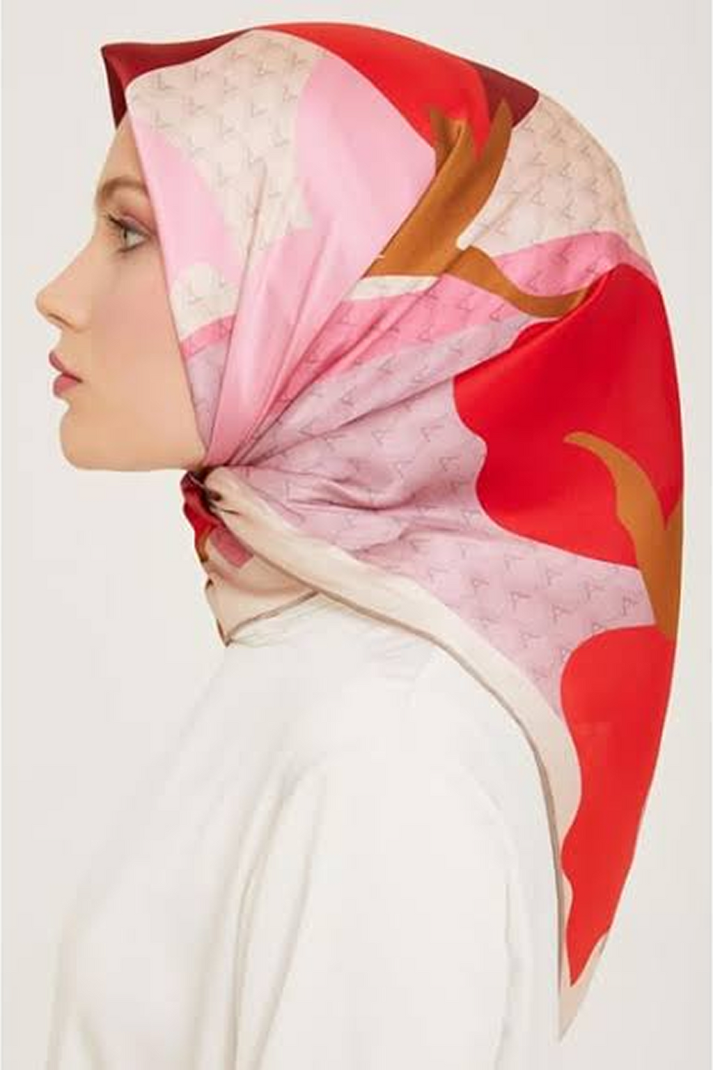 Armine 24yaz İpek Eşarp-28 Pembe