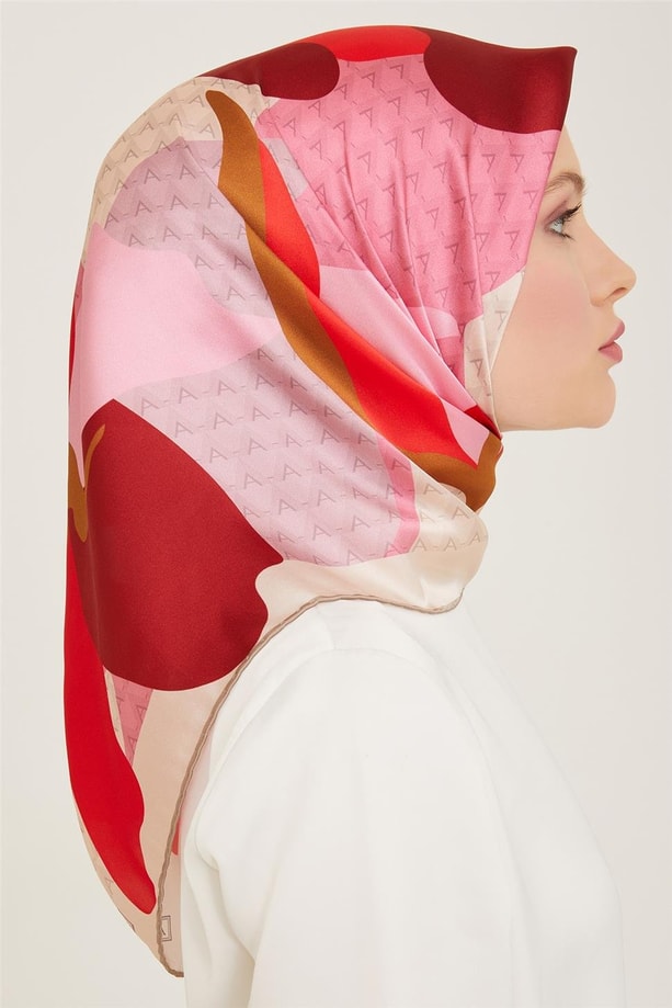 Armine 24yaz İpek Eşarp-28 Pembe