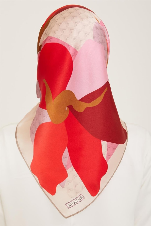 Armine 24yaz İpek Eşarp-28 Pembe