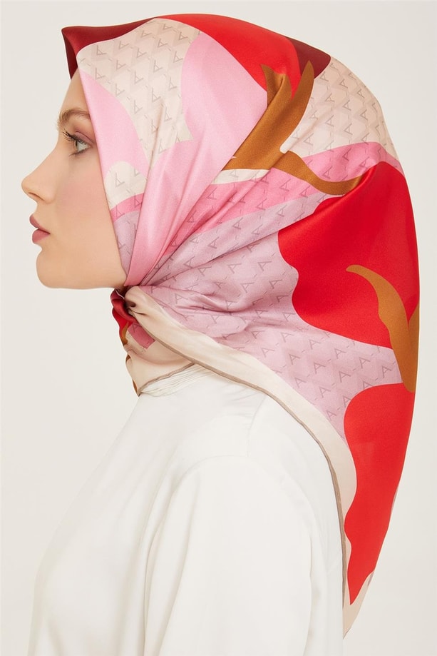 Armine 24yaz İpek Eşarp-28 Pembe