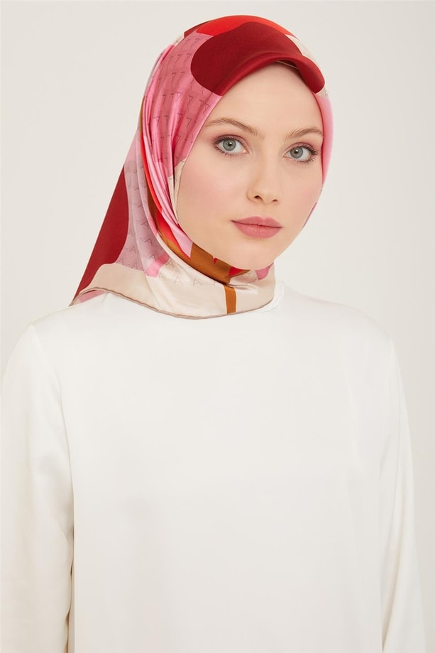 Armine 24yaz İpek Eşarp-28 Pembe