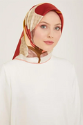 Armine 24summer Silk Scarf-28 Coral