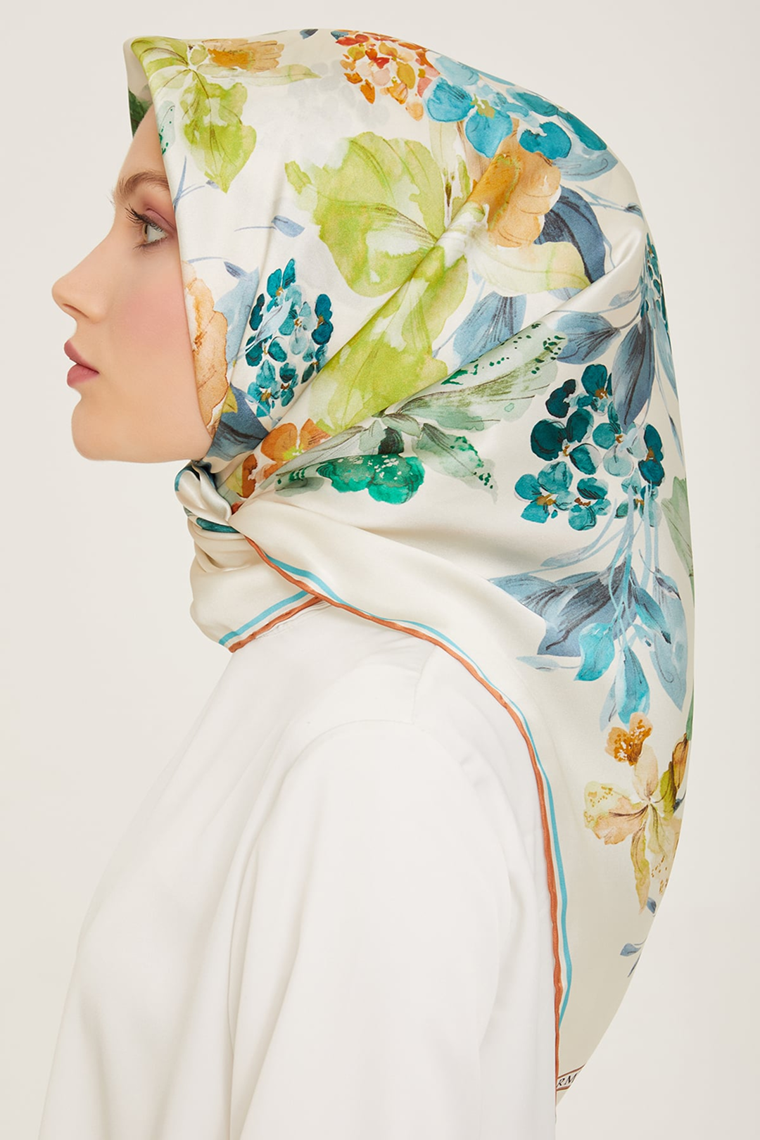 Armine 24Summer Silk Scarf-33 Mint