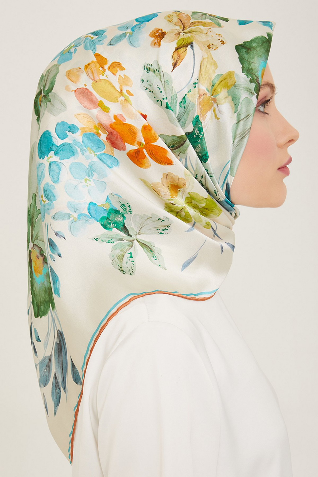 Armine 24Summer Silk Scarf-33 Mint