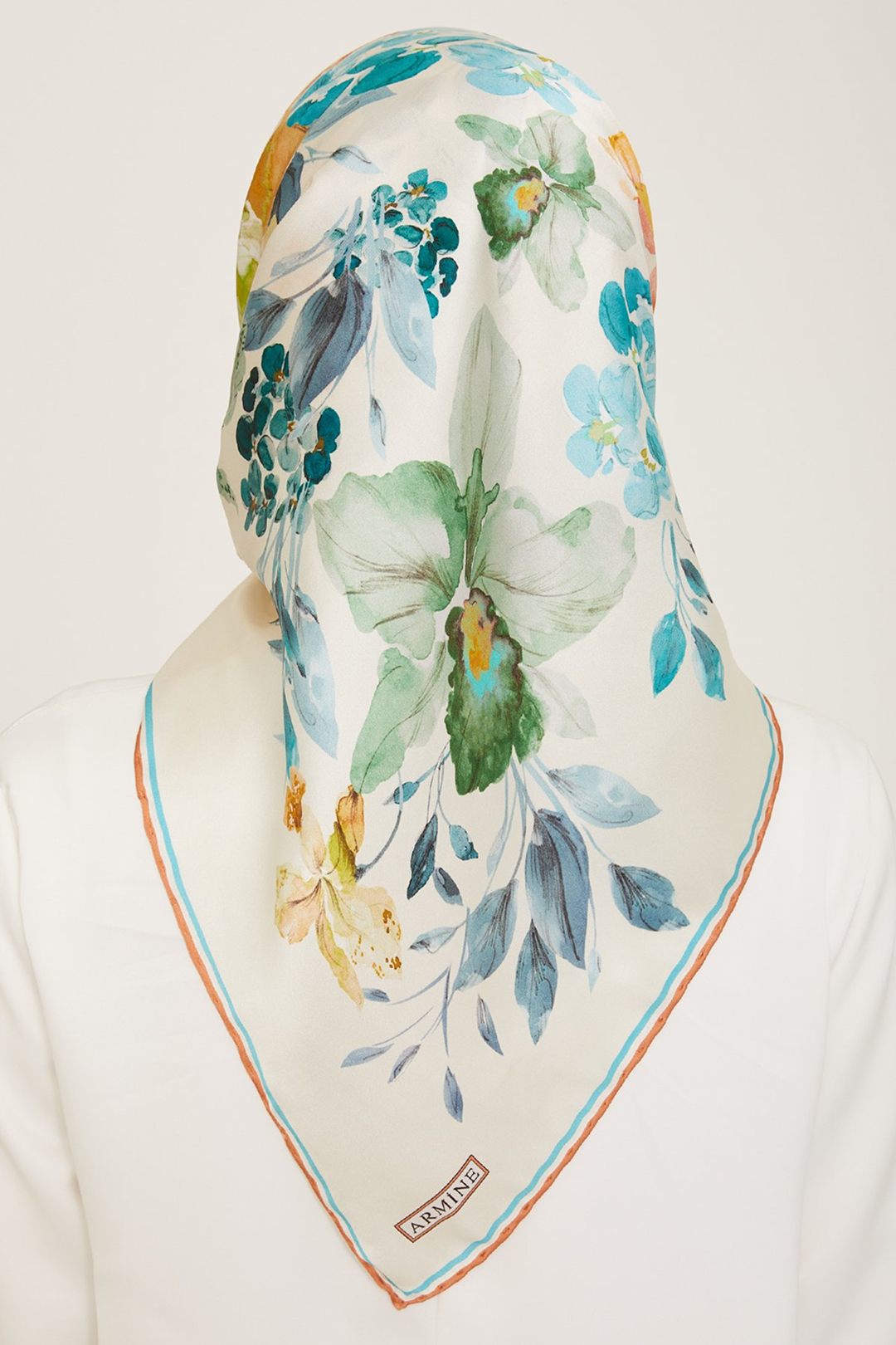 Armine 24Summer Silk Scarf-33 Mint