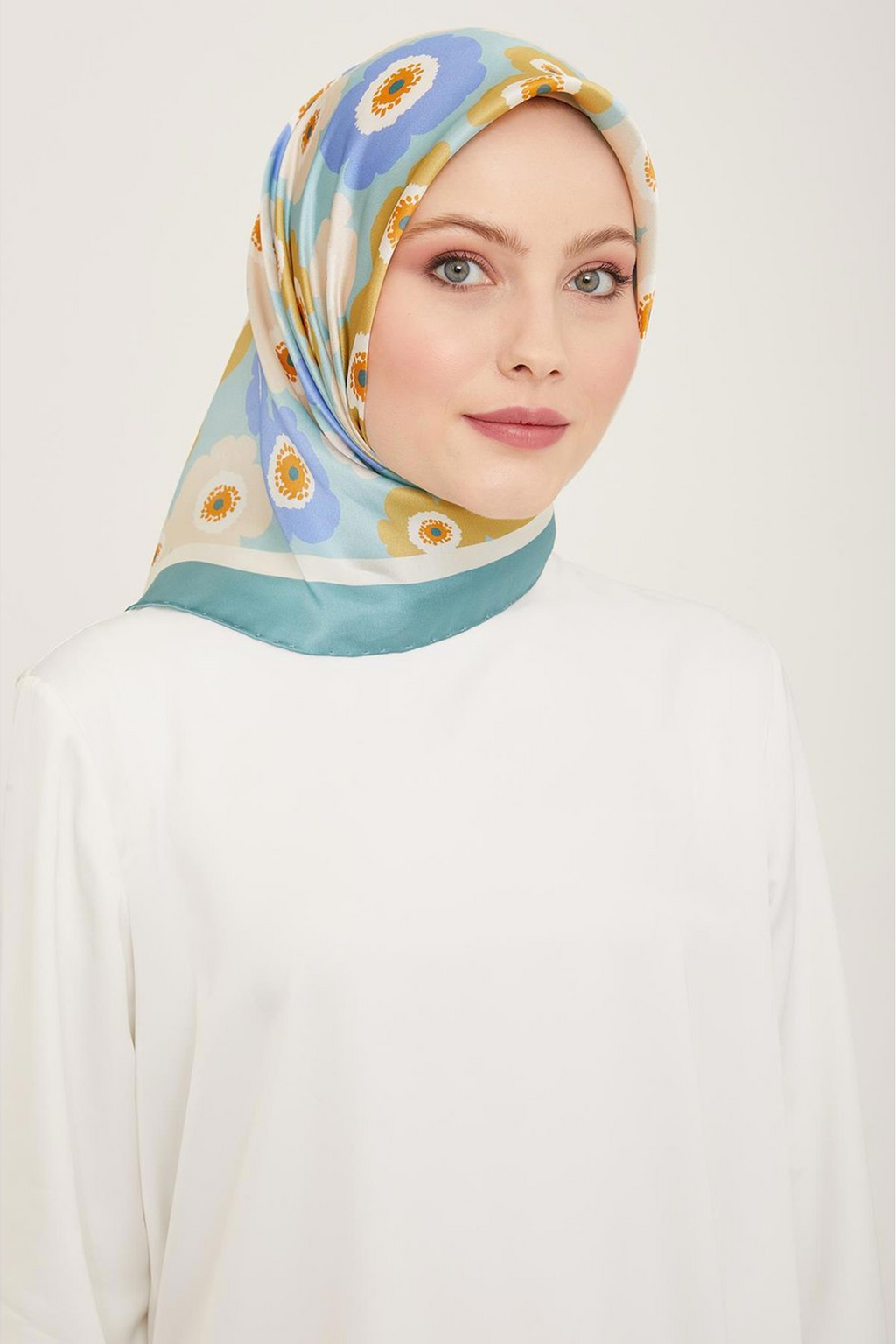 Armine 24yaz İpek Eşarp-37 Mint