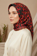 Armine 24summer Silk Scarf-43 Red