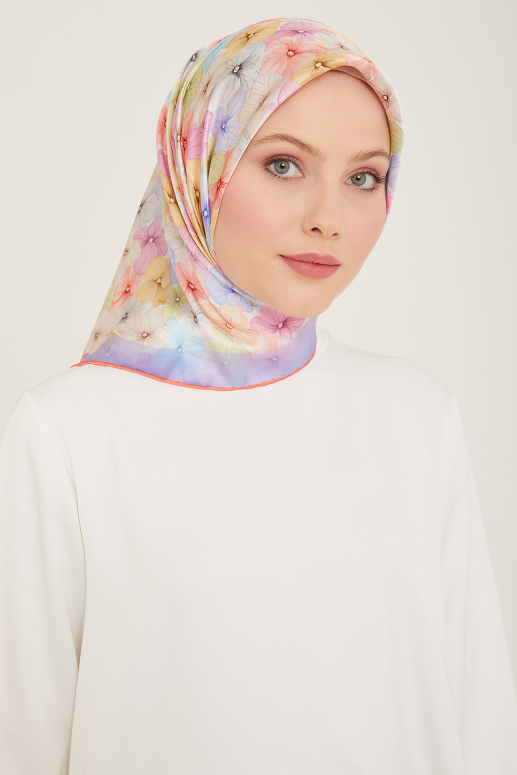 Armine 24yaz İpek Eşarp-7 Mor
