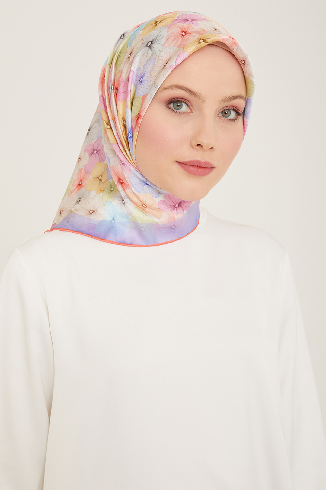 Armine 24yaz İpek Eşarp-7 Mor