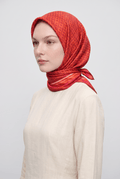 Armine 25 Yaz 9301 Saf İpek Sura Eşarp Kiremit