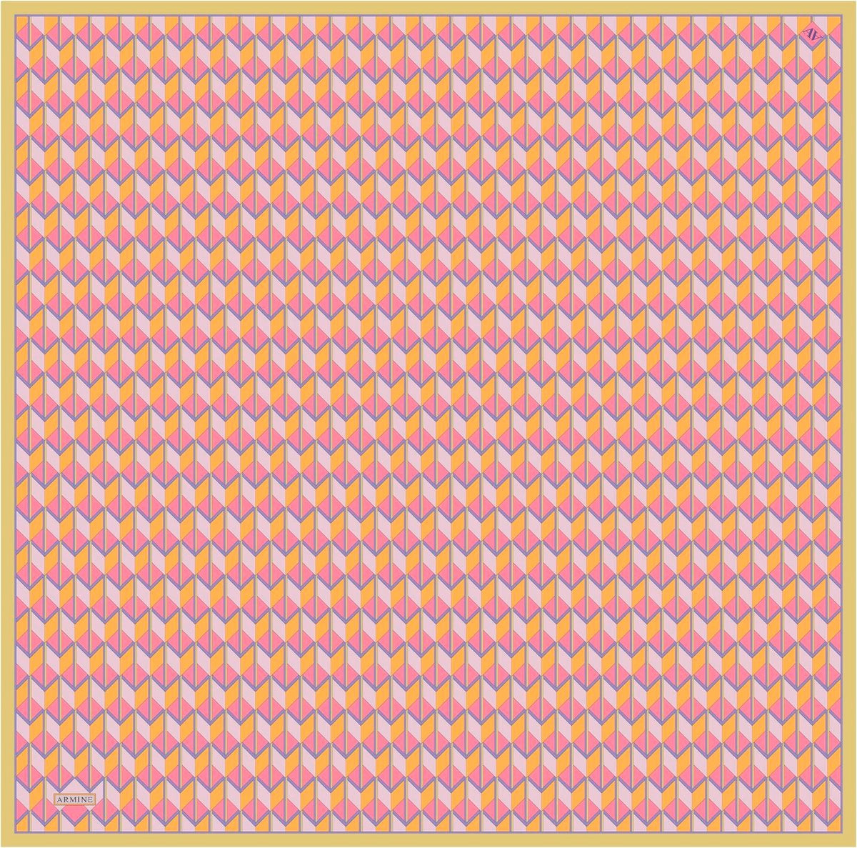 Armine 25 Yaz 9309 Saf İpek Twill Eşarp Pembe