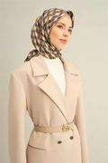Armine 25 Yaz 9309 Saf İpek Twill Eşarp Zümrüt