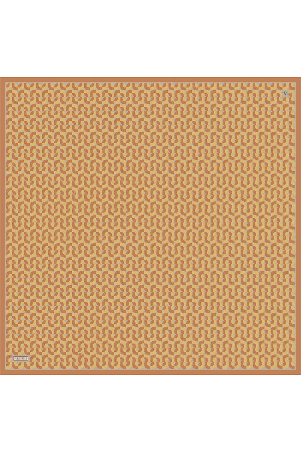 Armine 25 Yaz 9321 Saf İpek Twill Eşarp Kiremit