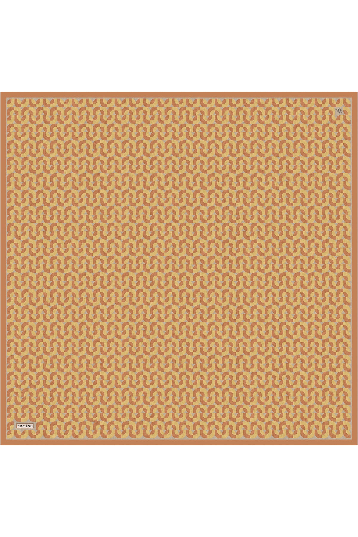Armine 25 Yaz 9321 Saf İpek Twill Eşarp Kiremit