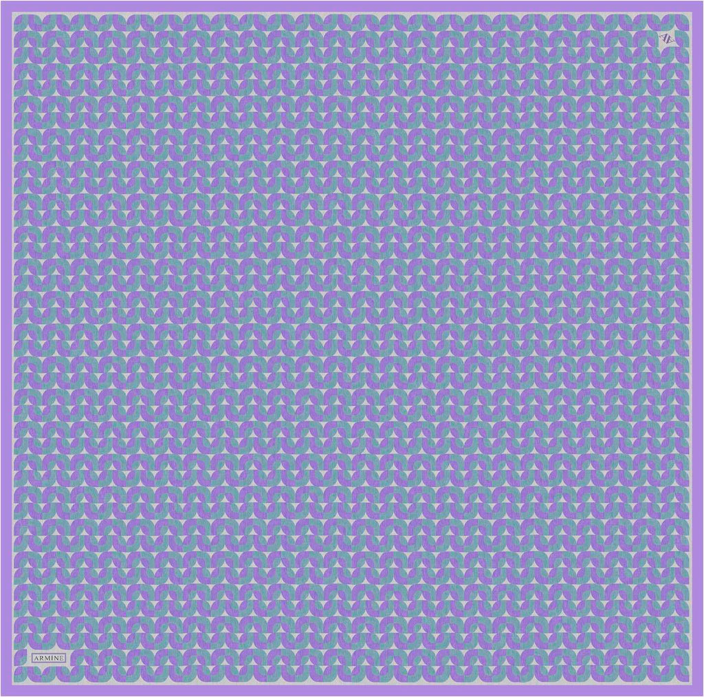 Armine 25 Yaz 9321 Saf İpek Twill Eşarp Lila