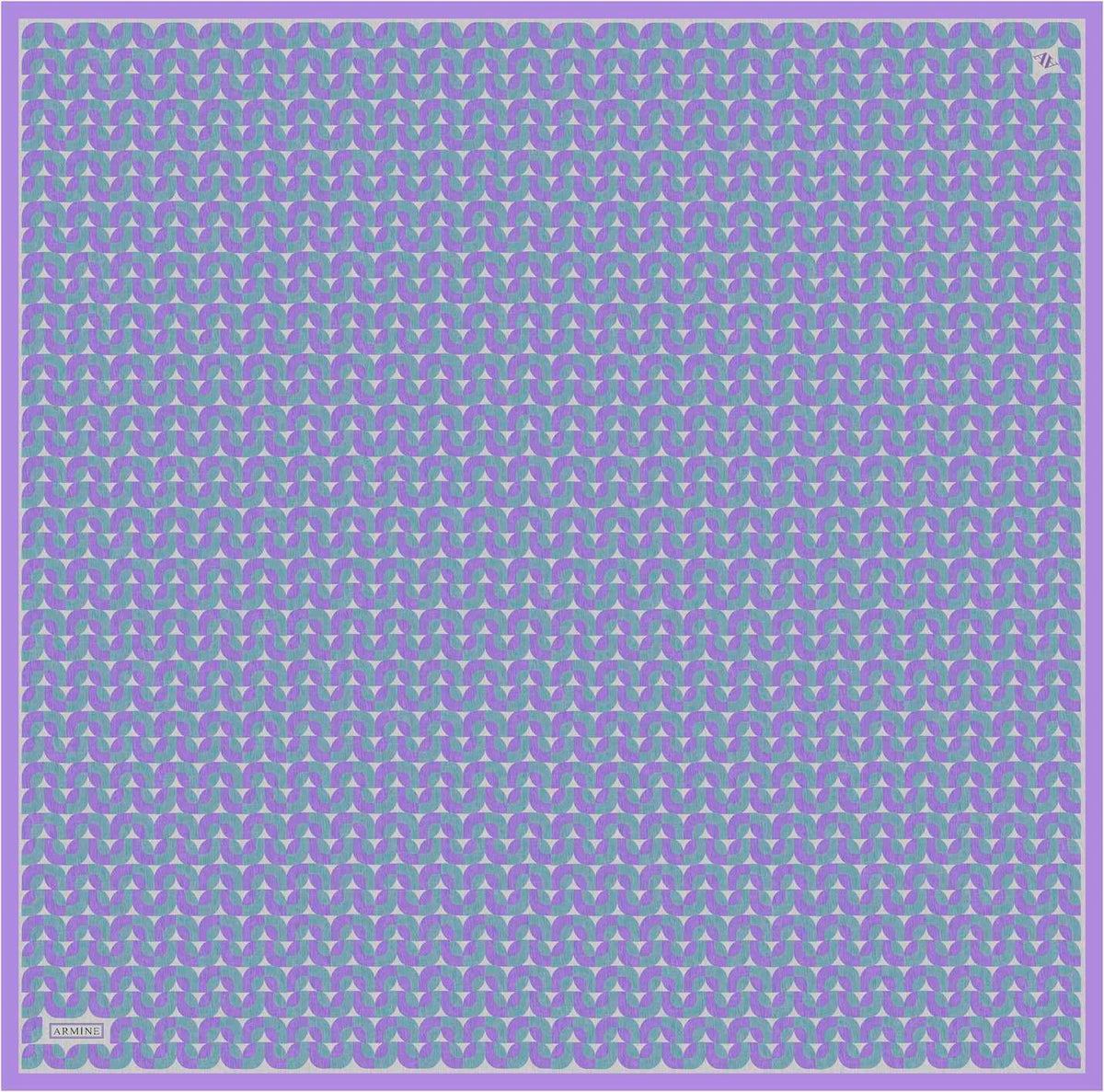Armine 25 Yaz 9321 Saf İpek Twill Eşarp Lila
