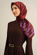 Armine 25 Yaz 9325 Saf İpek Sura Eşarp Bordo