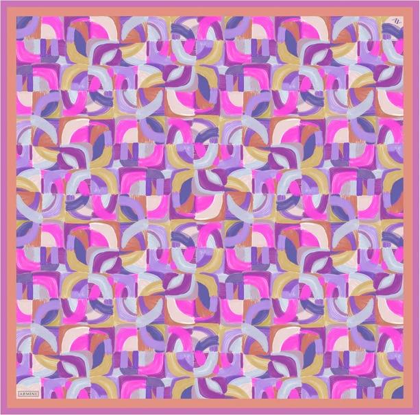 Armine 25 Yaz 9329 Saf İpek Twill Eşarp Fuşya