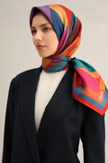 Armine 25 Yaz 9331 Saf İpek Twill Eşarp Mor