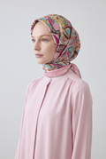 Armine 25 Yaz 9332 Saf İpek Twill Eşarp Pembe