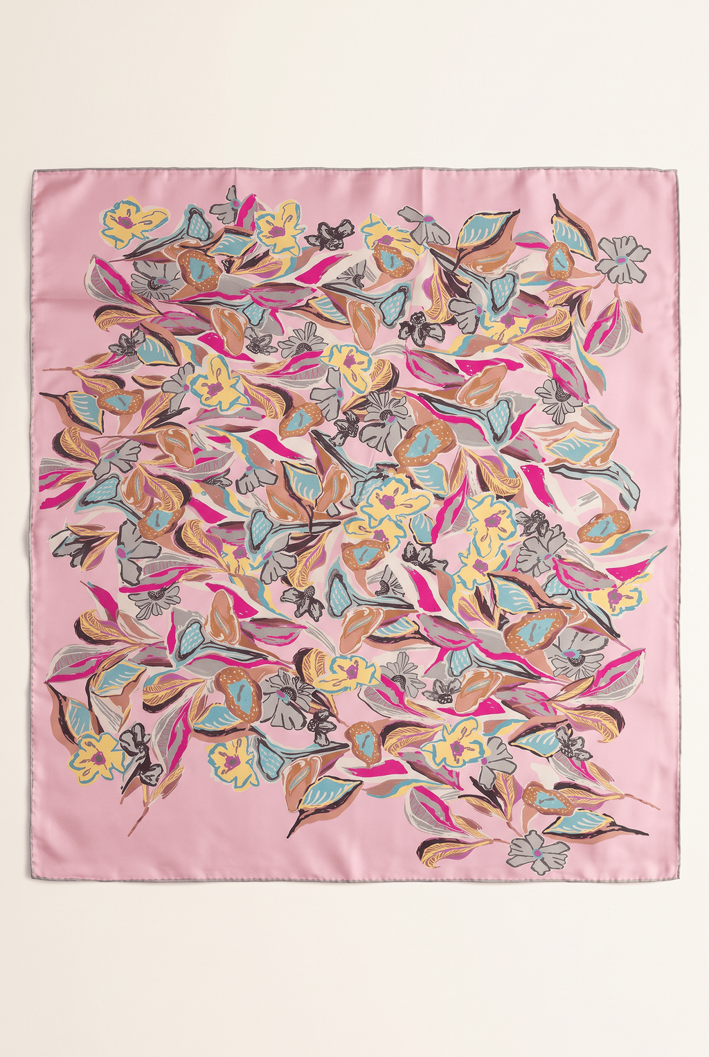 Armine 25 Yaz 9332 Saf İpek Twill Eşarp Pembe