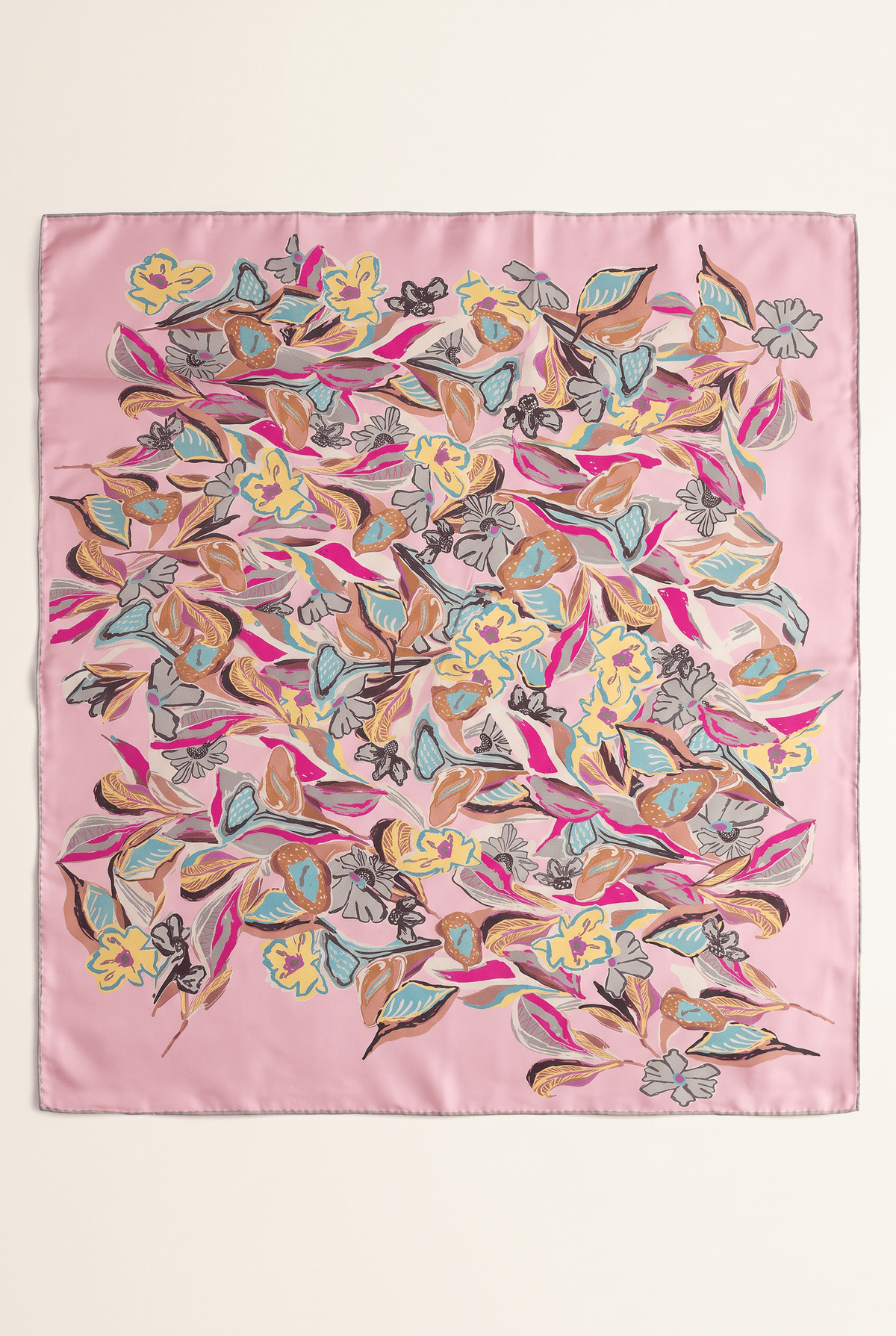Armine 25 Yaz 9332 Saf İpek Twill Eşarp Pembe