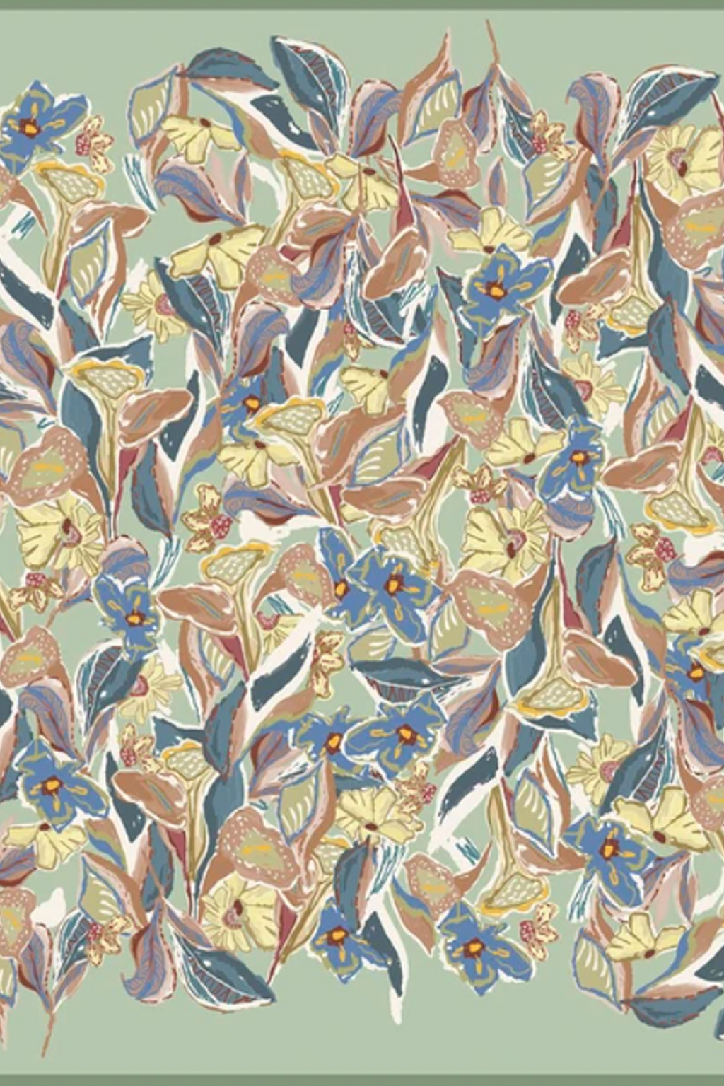 Armine 25 Yaz 9332 Saf İpek Twill Eşarp Yeşil