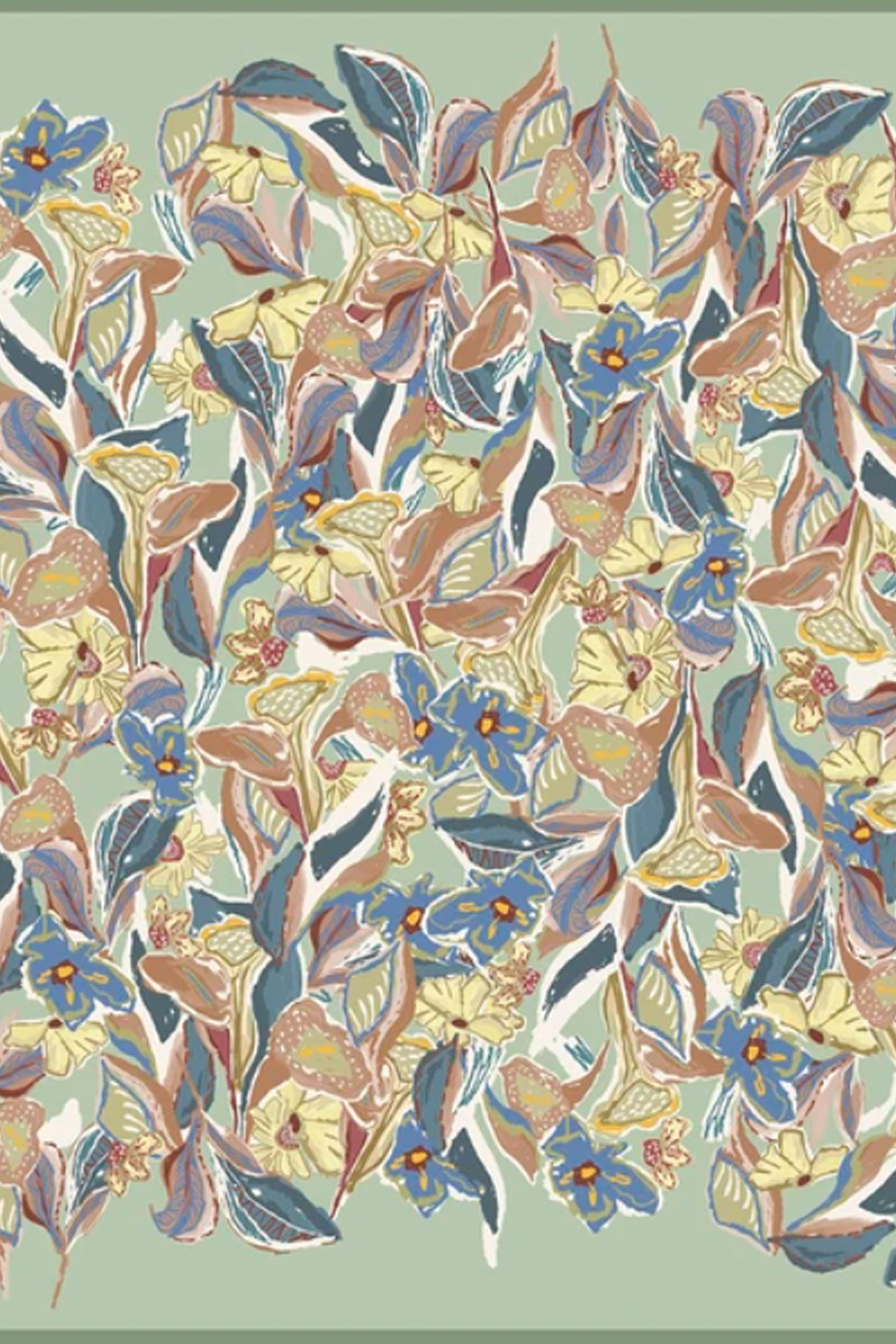 Armine 25 Yaz 9332 Saf İpek Twill Eşarp Yeşil