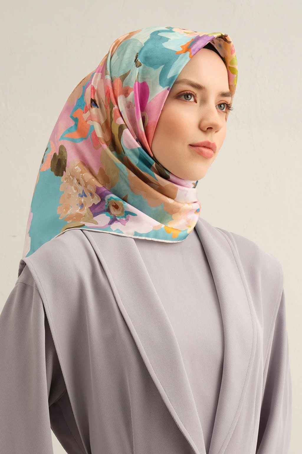 Armine 25 Yaz 9334 Saf İpek Twill Eşarp Mint