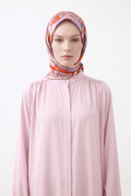 Armine 25 Yaz 9336 Saf İpek Twill Eşarp Somon