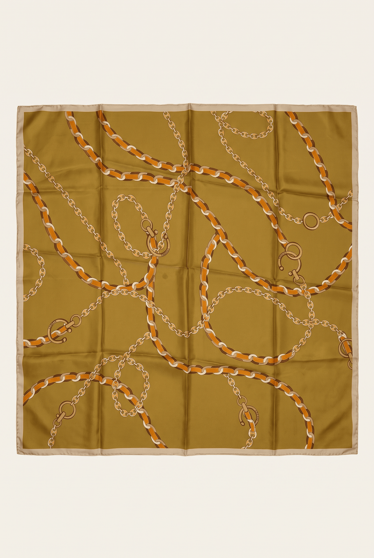 Armine 25 Yaz 9346 Saf İpek Twill Eşarp Yeşil