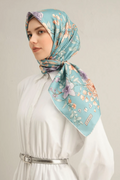 Armine 25 Yaz 9347 Saf İpek Twill Eşarp Çağla