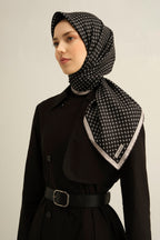 Armine 25 Yaz İpek Eşarp-1 Koyu Vizon