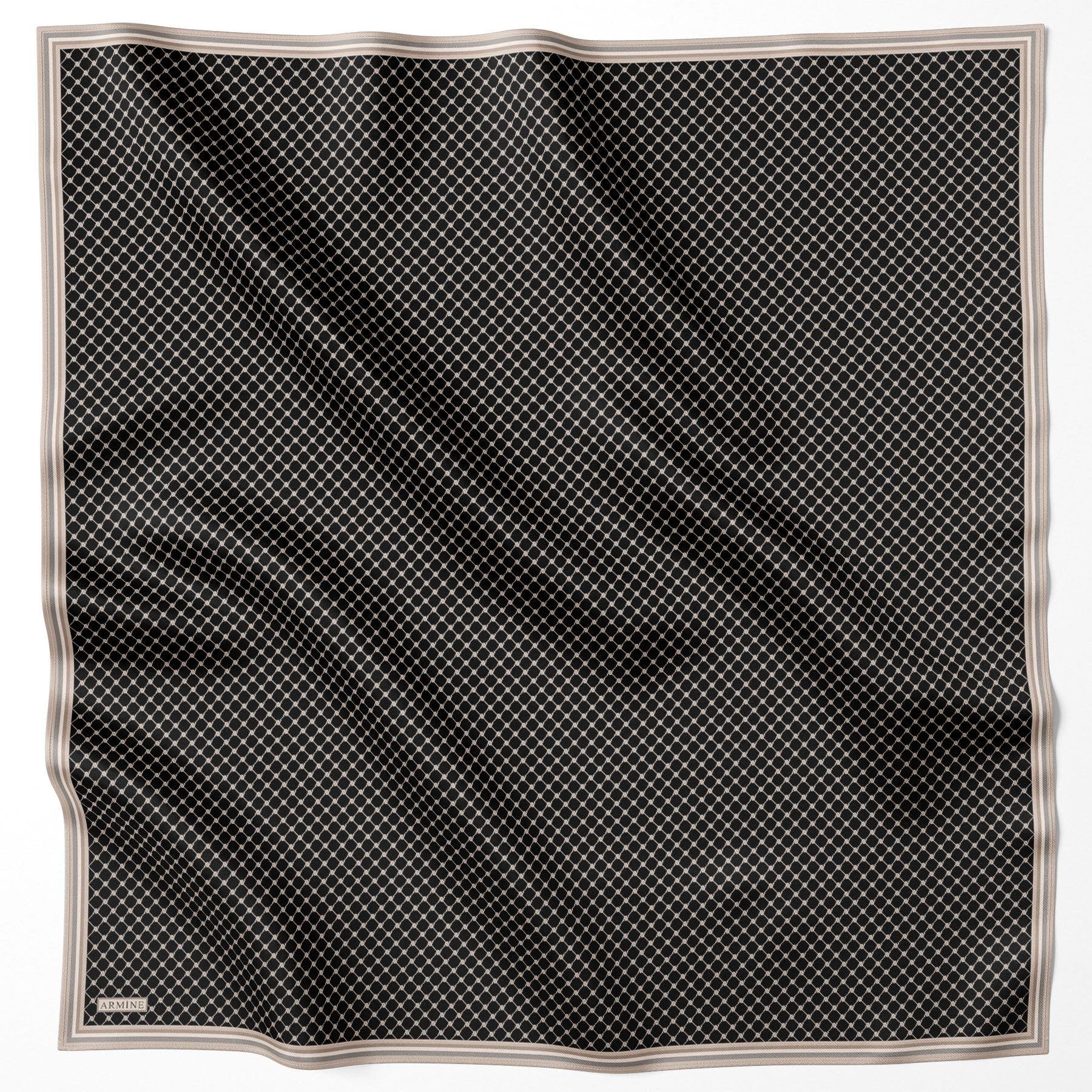 Armine 25 Yaz İpek Eşarp-1 Koyu Vizon