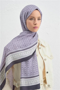 Armine 25k İpek Tensel Şal -1 Lila