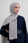 Armine 25k Visse Şal -1 Gri