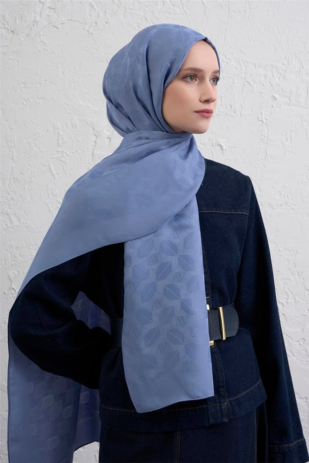 Armine 25k Visse Şal -2 Bebek Mavi