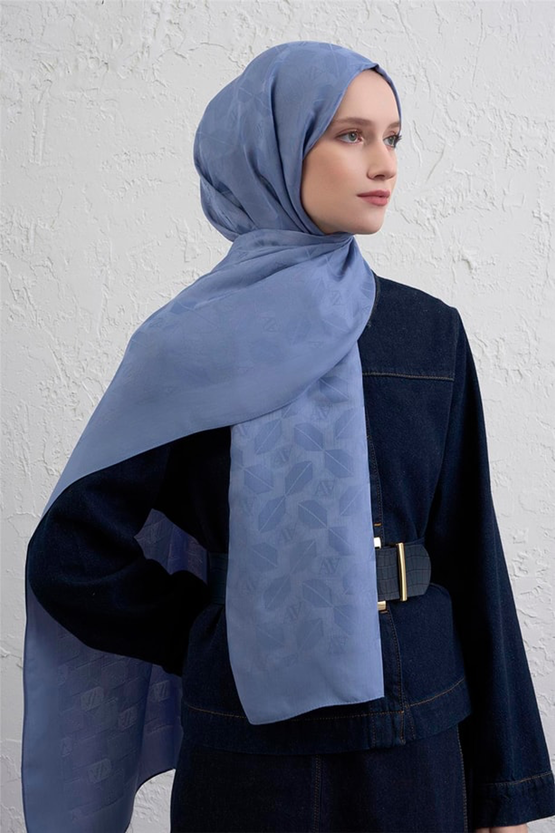 Armine 25k Visse Şal -2 Bebek Mavi