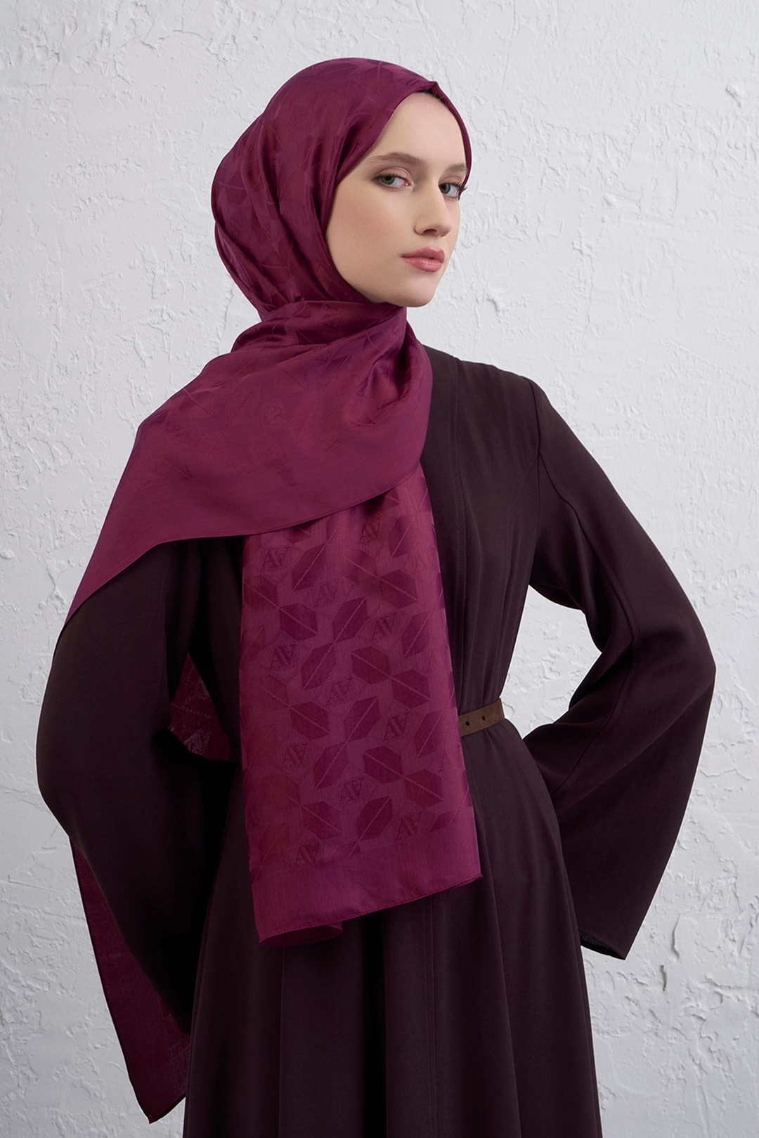 Armine 25k Visse Şal -2 Fuşya